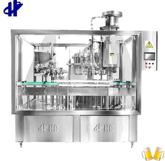 16 Heads Glass Bottles Beer Filling Machine