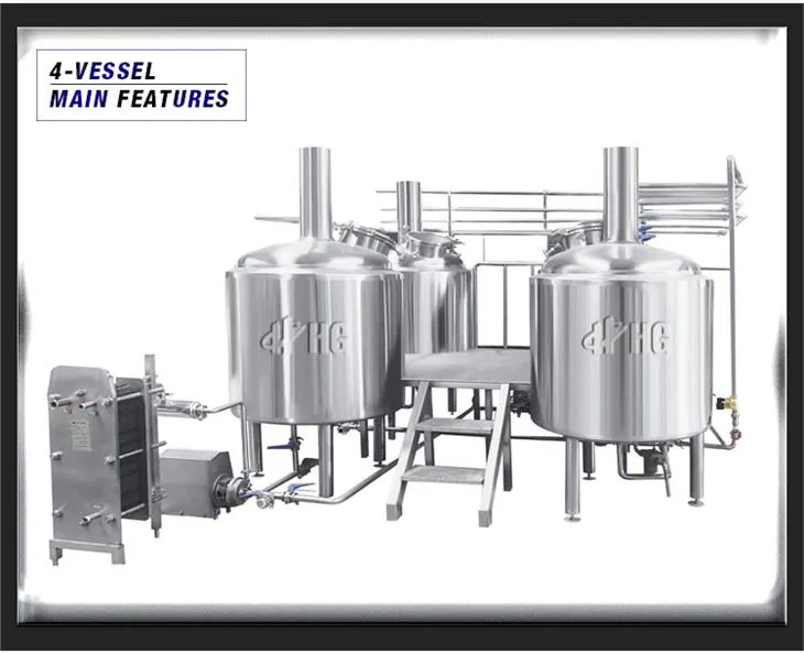 500L Turnkey Insulated Used Stainless Steel Brewery Equipment