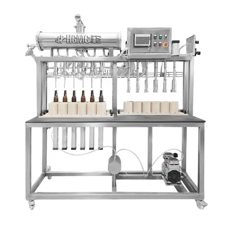 6 Heads Beer Bottling Equipment Filling Machine